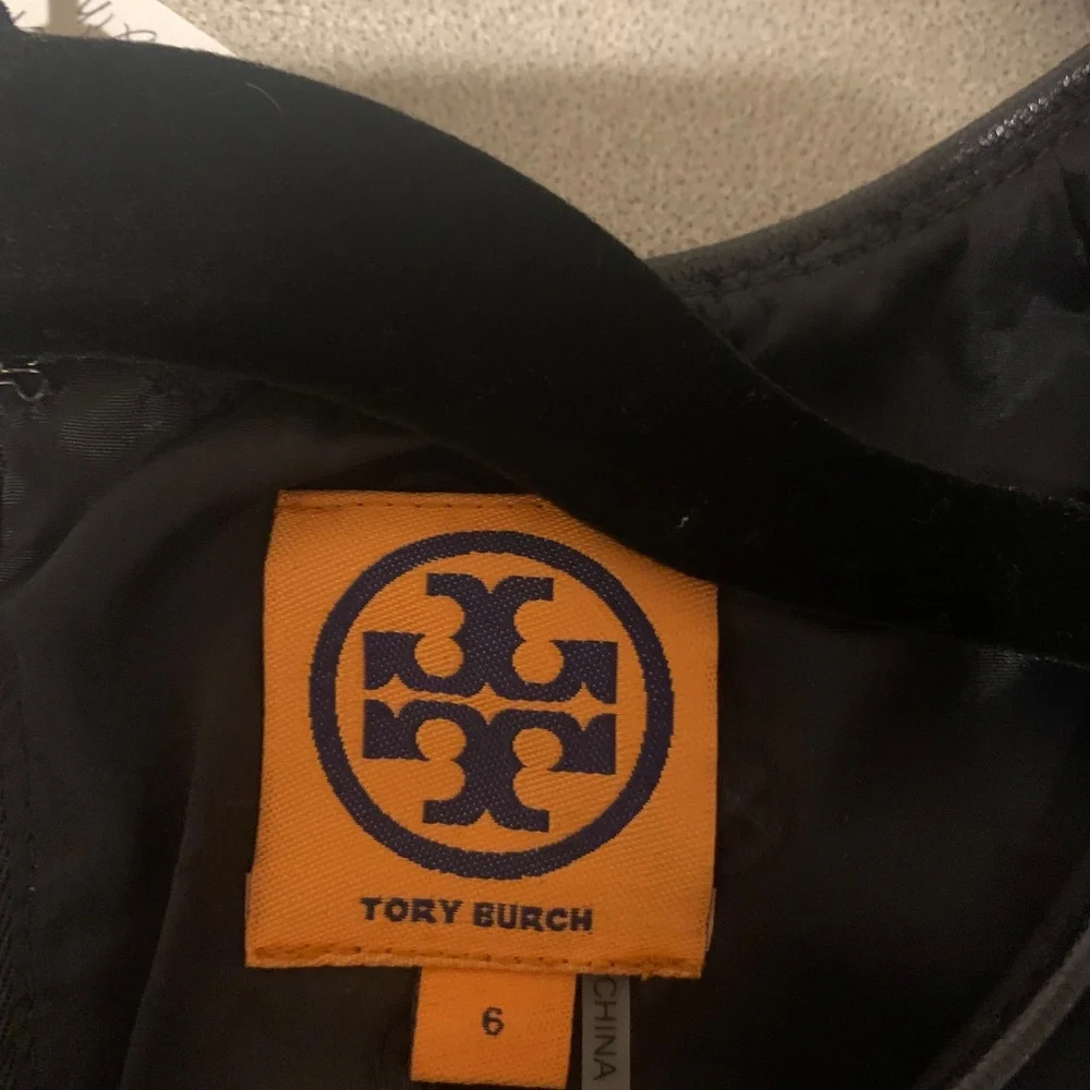 Tory Burch Navy Blue Sleeveless Lined Dress sz 6
